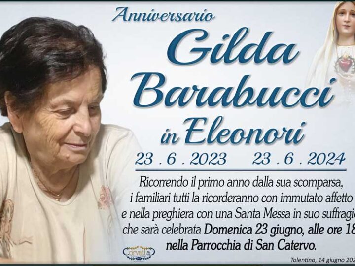 Anniversario: Gilda Barabucci Eleonori