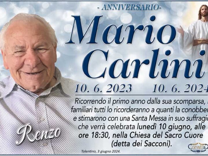 Anniversario: Mario Carlini