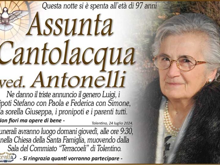 Cantolacqua Assunta Antonelli