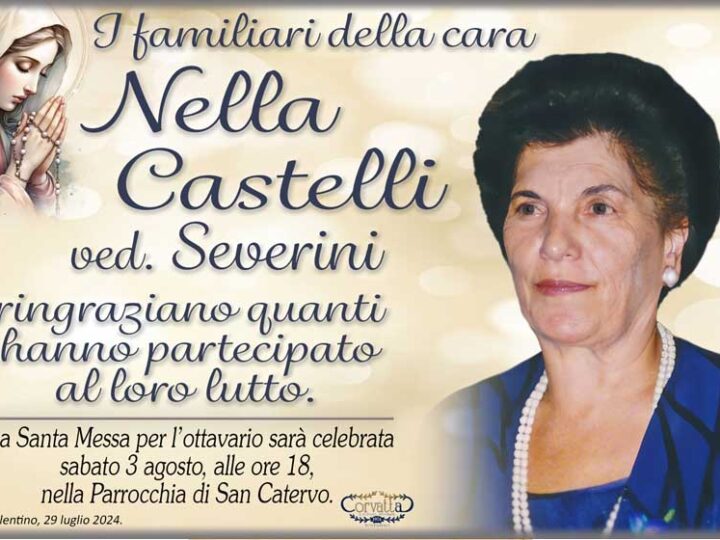 Ringraziamento: Nella Castelli Severini