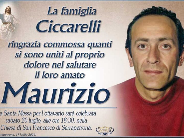 Ringraziamento: Maurizio Ciccarelli