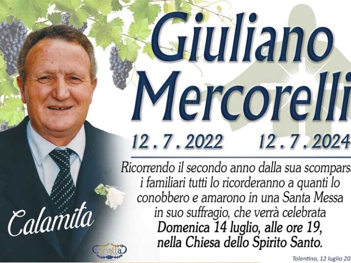 2° Anniversario: Giuliano Mercorelli