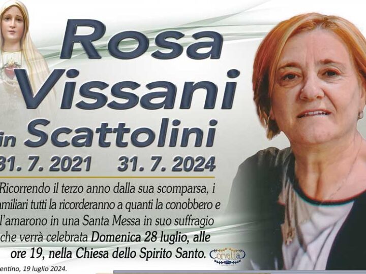 3° Anniversario: Rosa Vissani Scattolini