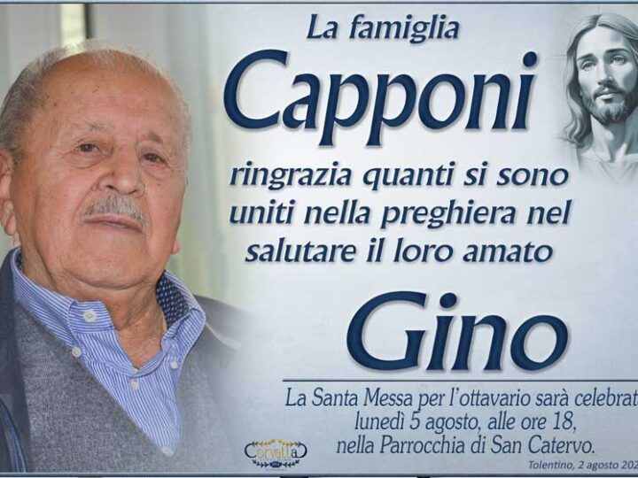 Ringraziamento: Gino Capponi