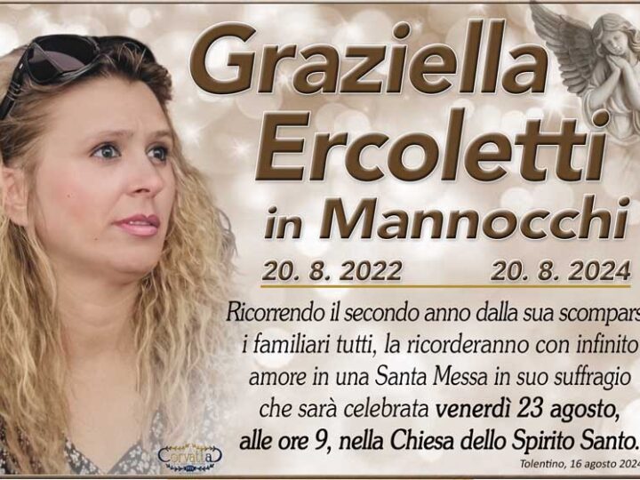 2° Anniversario: Graziella Ercoletti Mannocchi