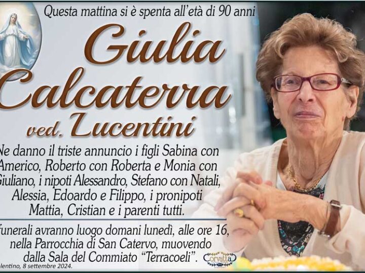 Calcaterra Giulia Lucentini