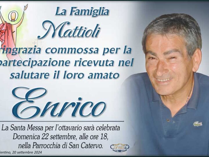 Ringraziamento: Enrico Mattioli