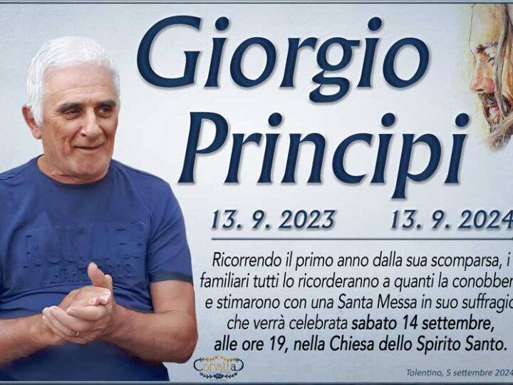 Anniversario: Giorgio Principi