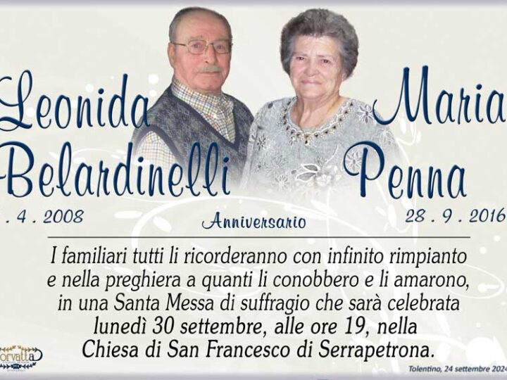 Anniversario: Belardinelli Leonida e Penna Maria