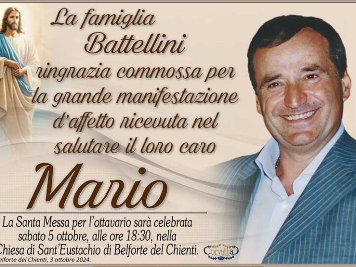 Ringraziamento: Mario Battellini