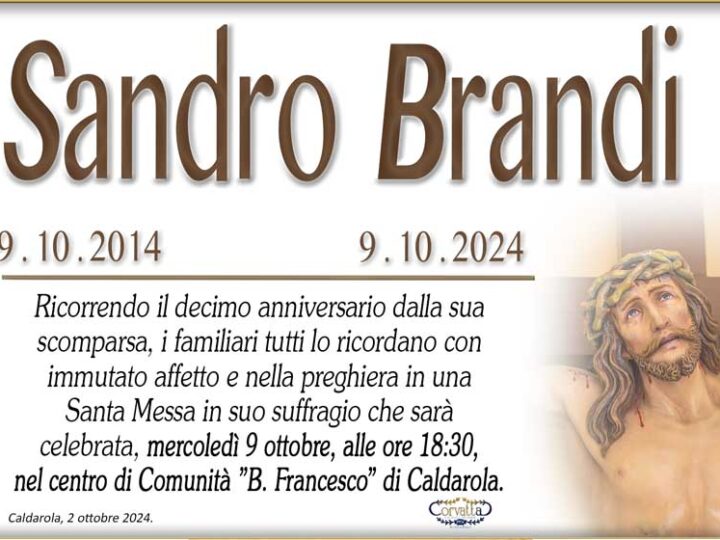 10° Anniversario: Sandro Brandi