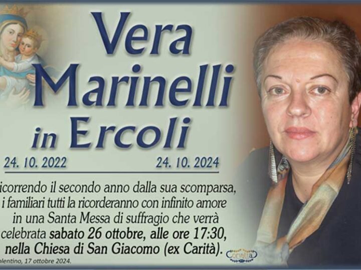 2° Anniversario: Vera Marinelli Ercoli