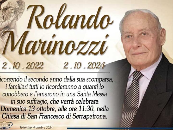 2° Anniversario: Rolando Marinozzi