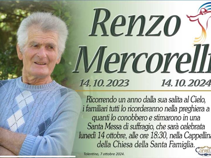 Anniversario: Renzo Mercorelli