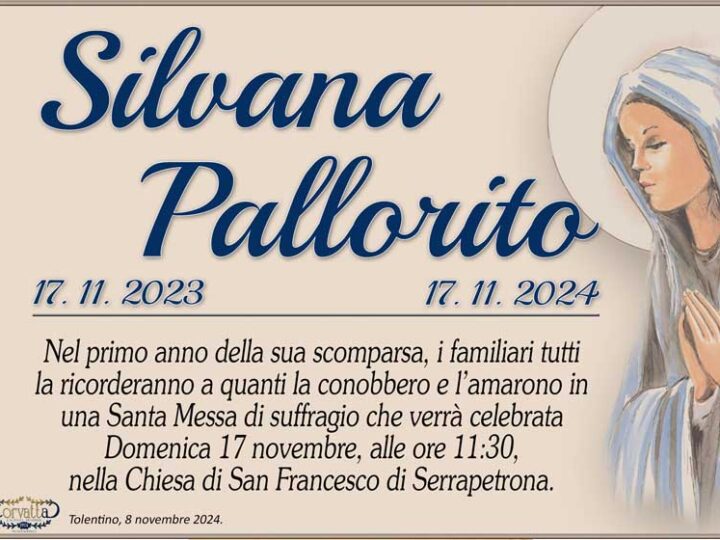 Anniversario: Silvana Pallorito