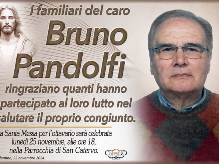 Ringraziamento: Bruno Pandolfi