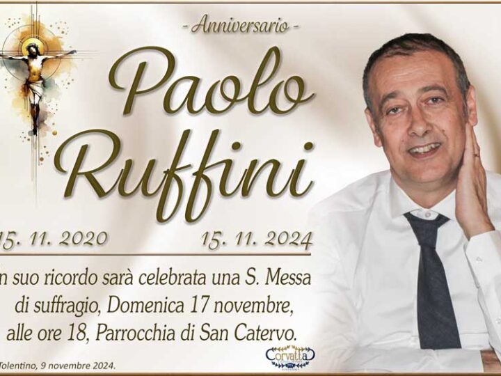 4° Anniversario: Paolo Ruffini