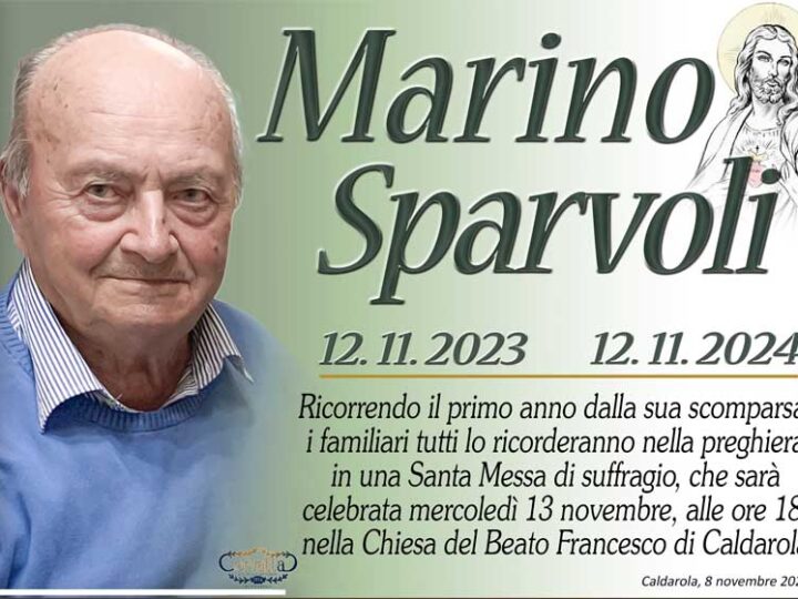 Anniversario: Marino Sparvoli