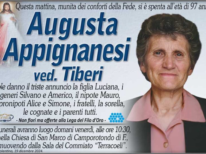 Appignanesi Augusta Tiberi