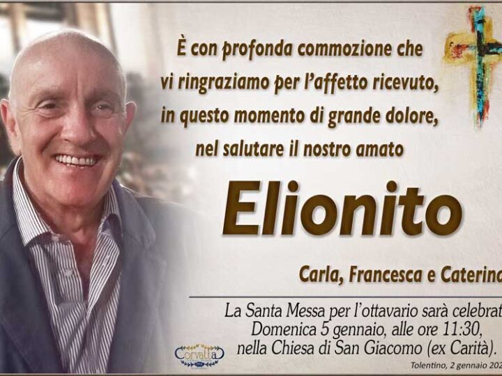 Ringraziamento: Elionito Di Bartolomeo